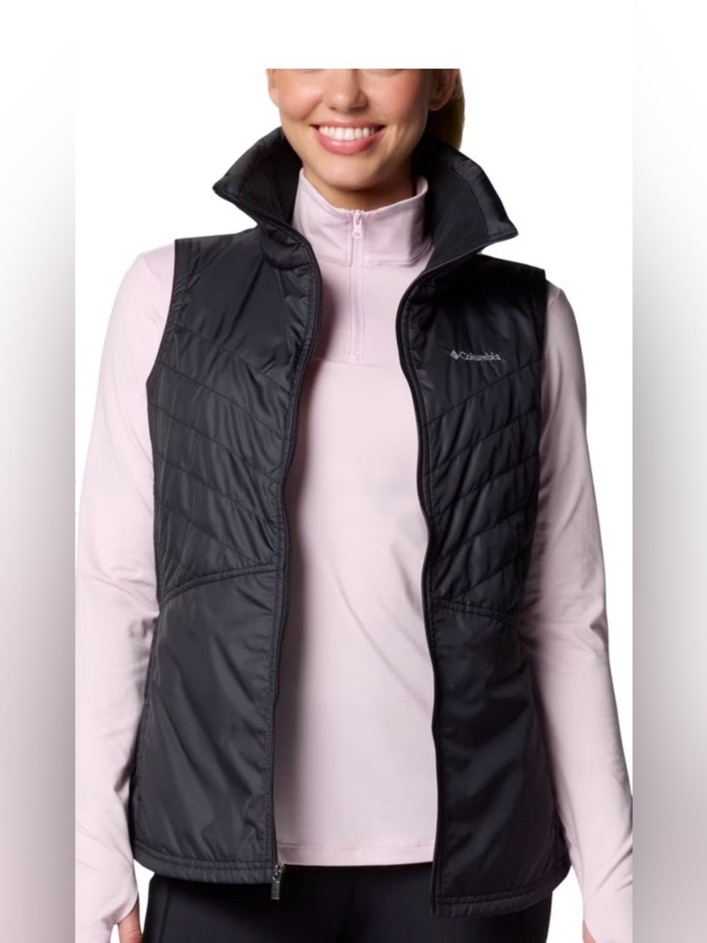 Columbia Black Quilted Insulated Women's Vest Size S